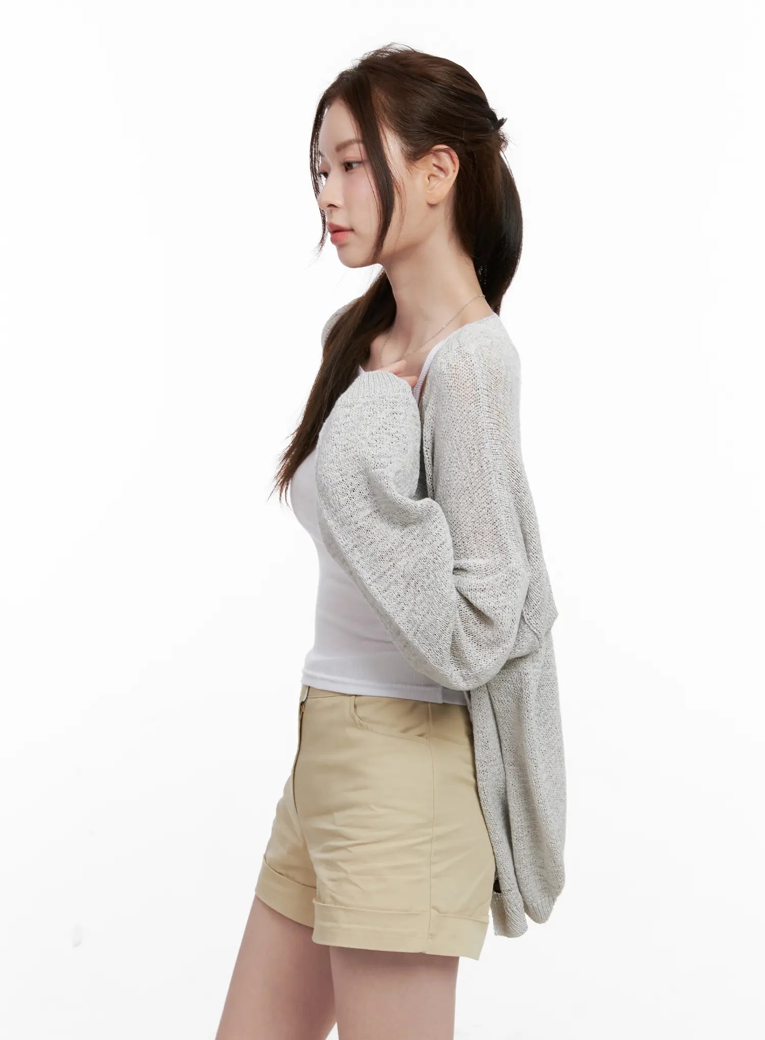 Oversized Summer Knit Cardigan CL523