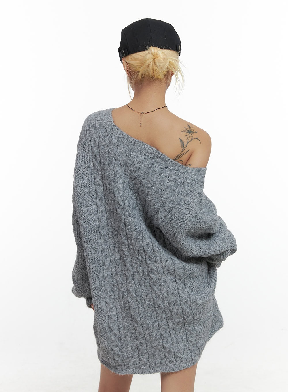 Cozy Cable Knit Mini Dress CS425