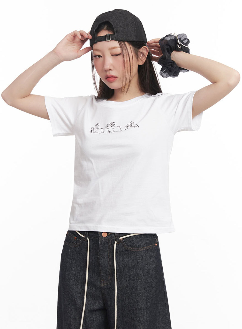 Sweet Bunny Graphic Top IM528