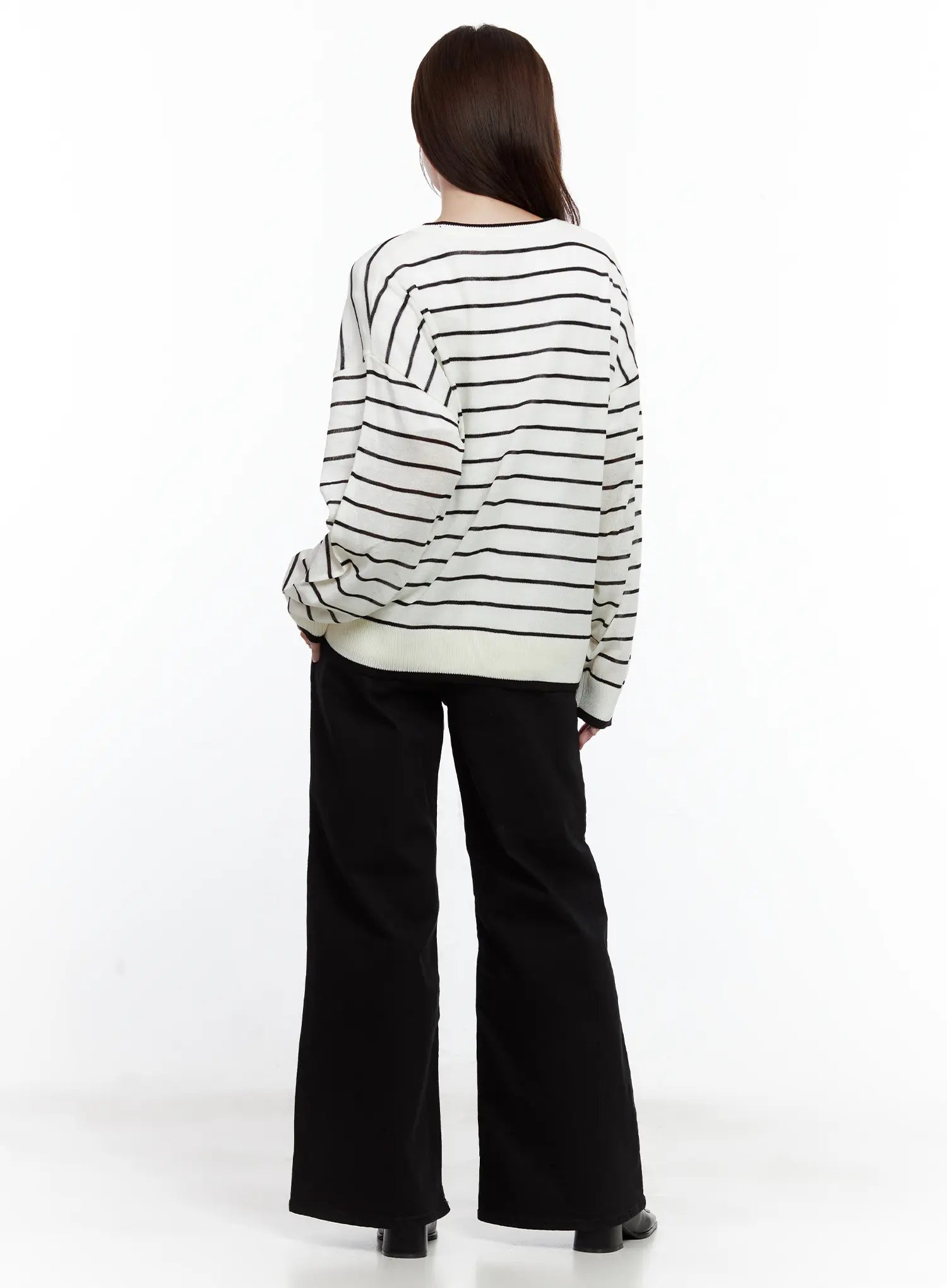 Oversized Striped Cardigan CL502