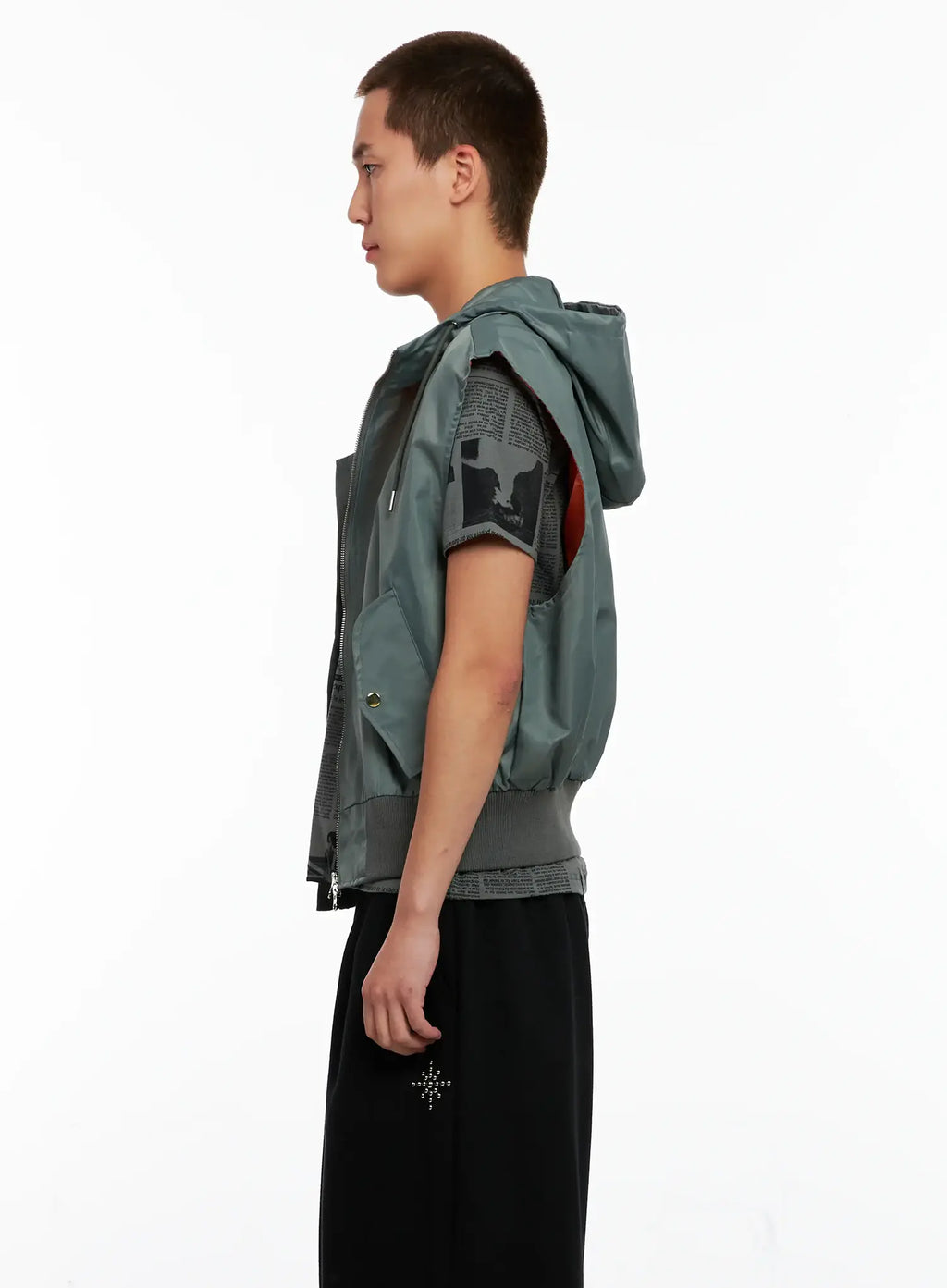 Men's Hooded MA-1 Vest IG511