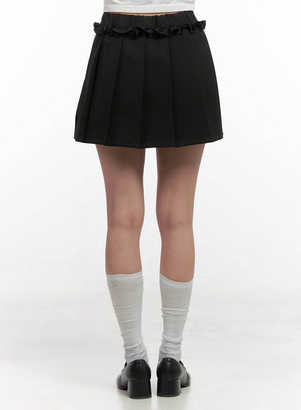 Frill Pleated Mini Skirt OO421