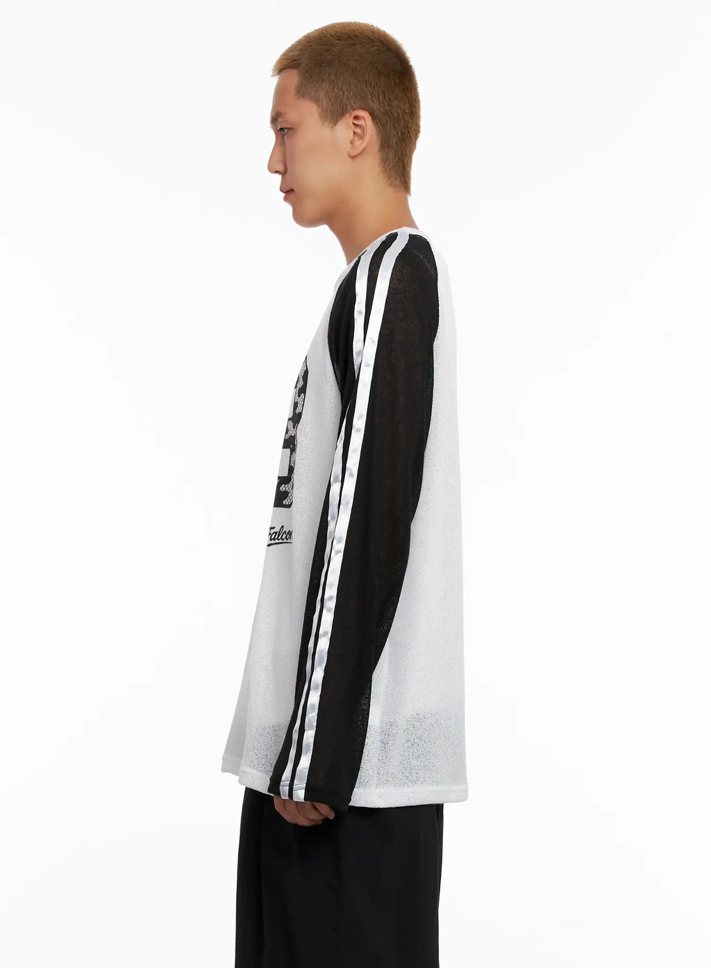 Men's Graphic Mesh Long-Sleeve Tee IL521