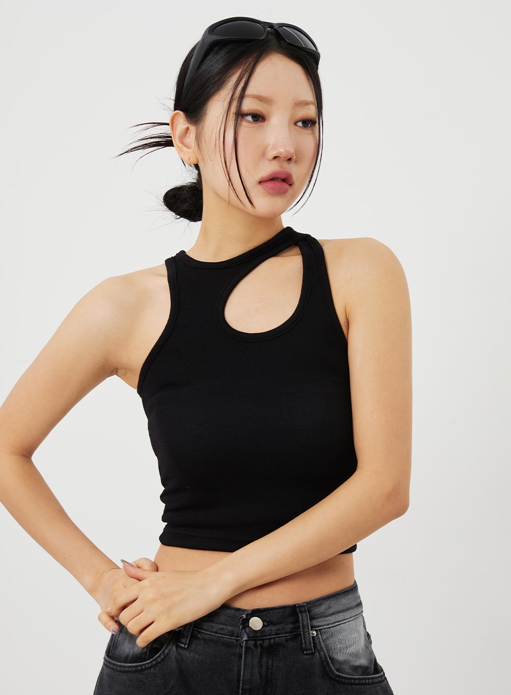 Cut Out Tank Top CF328