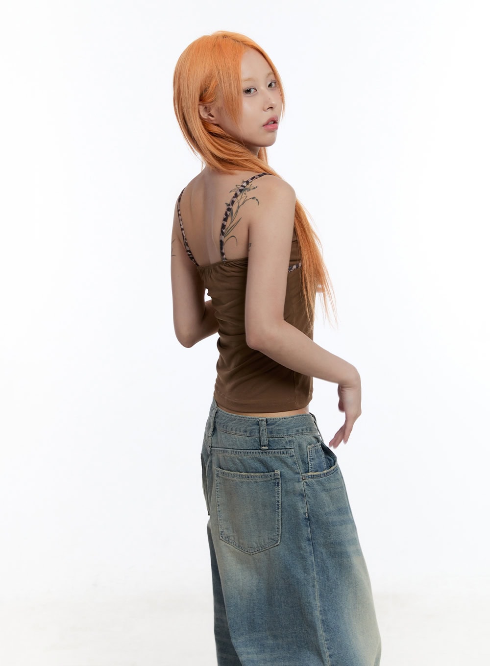 Two-Tone Trim Cami Top CU502