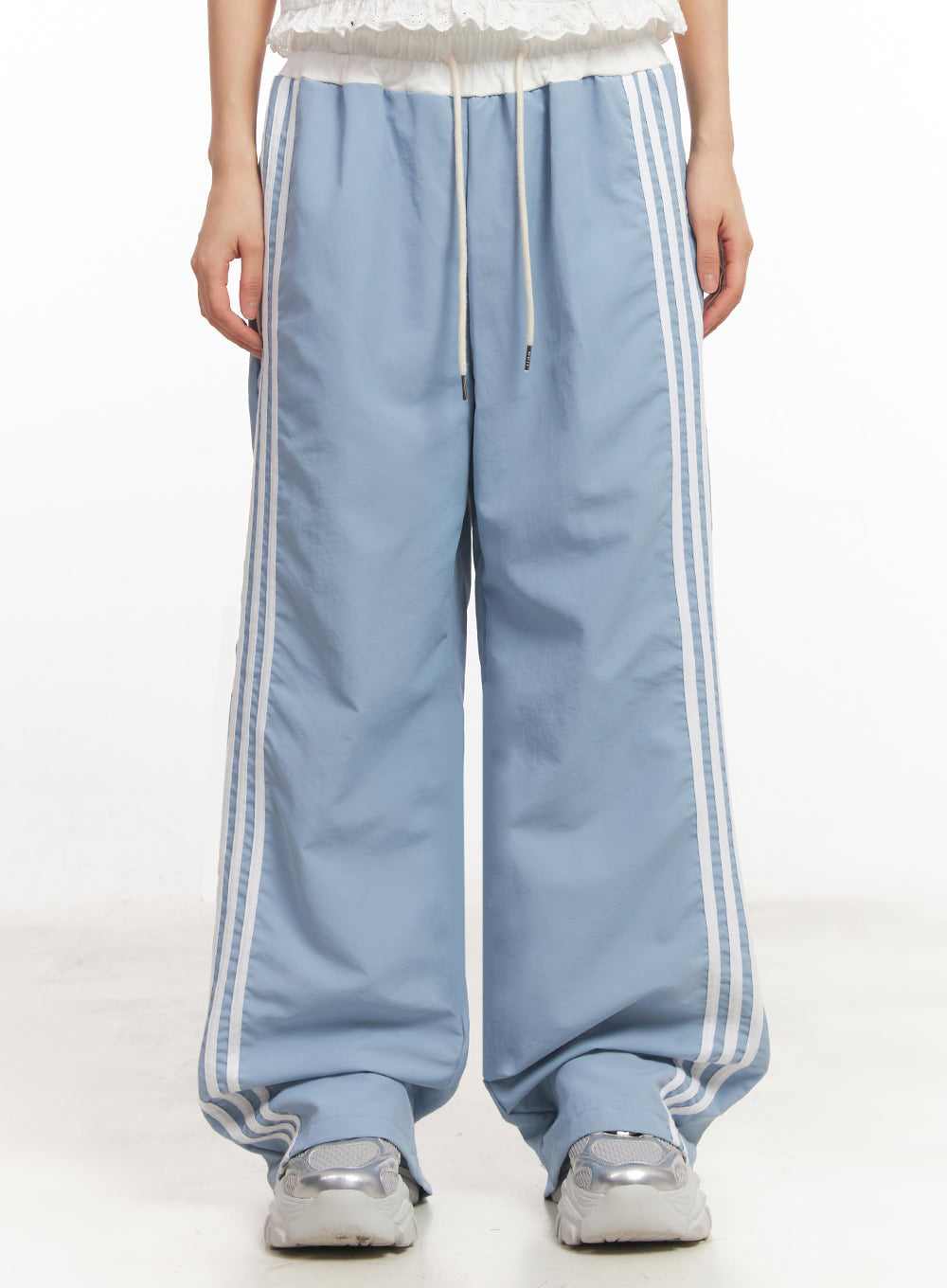 Striped Nylon Track Pants IA525