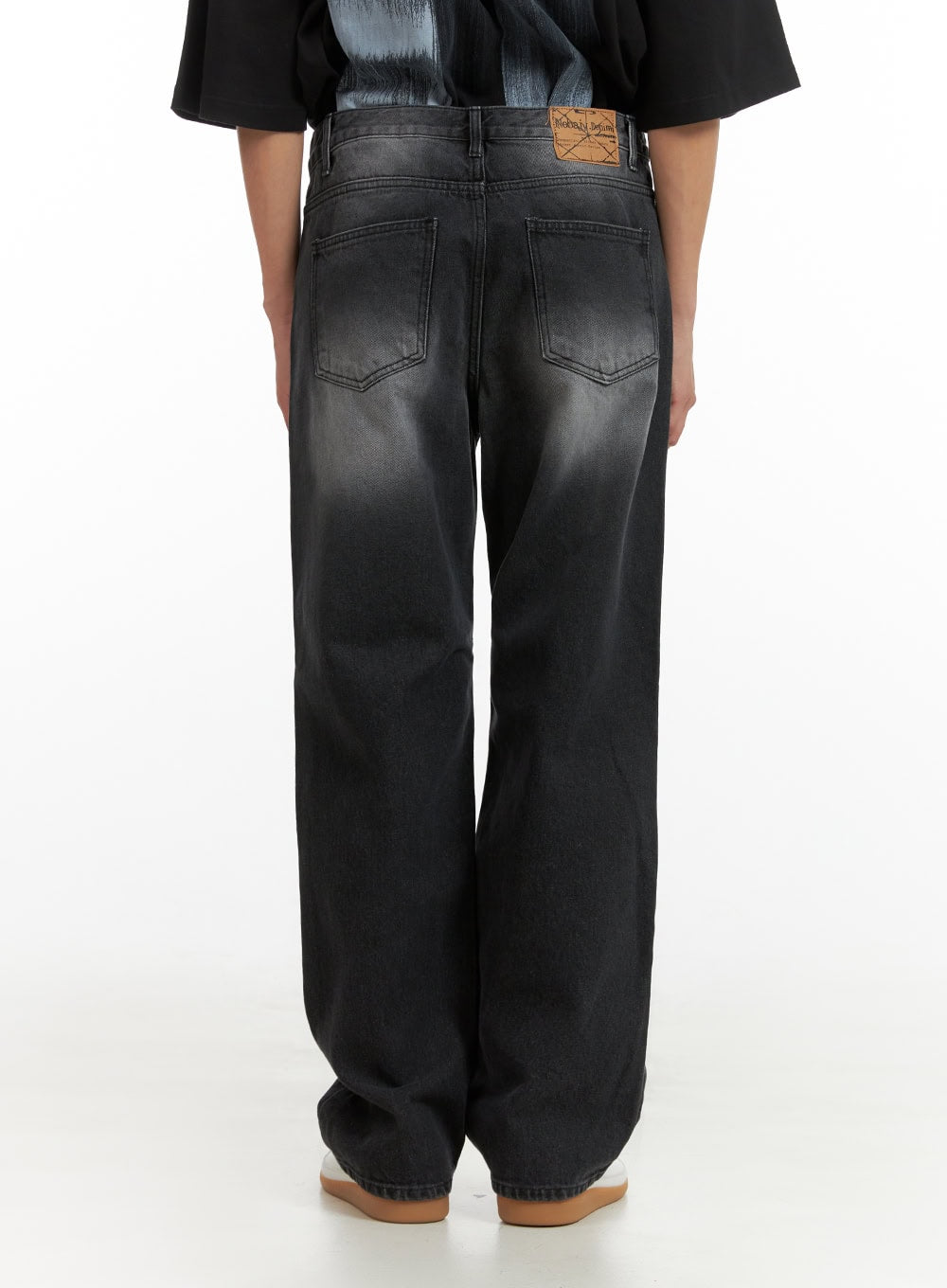 Men's Washed Wide Fit Jeans IU418