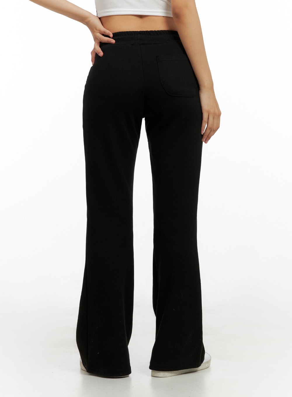 Slim Banded Bootcut Pants IL419