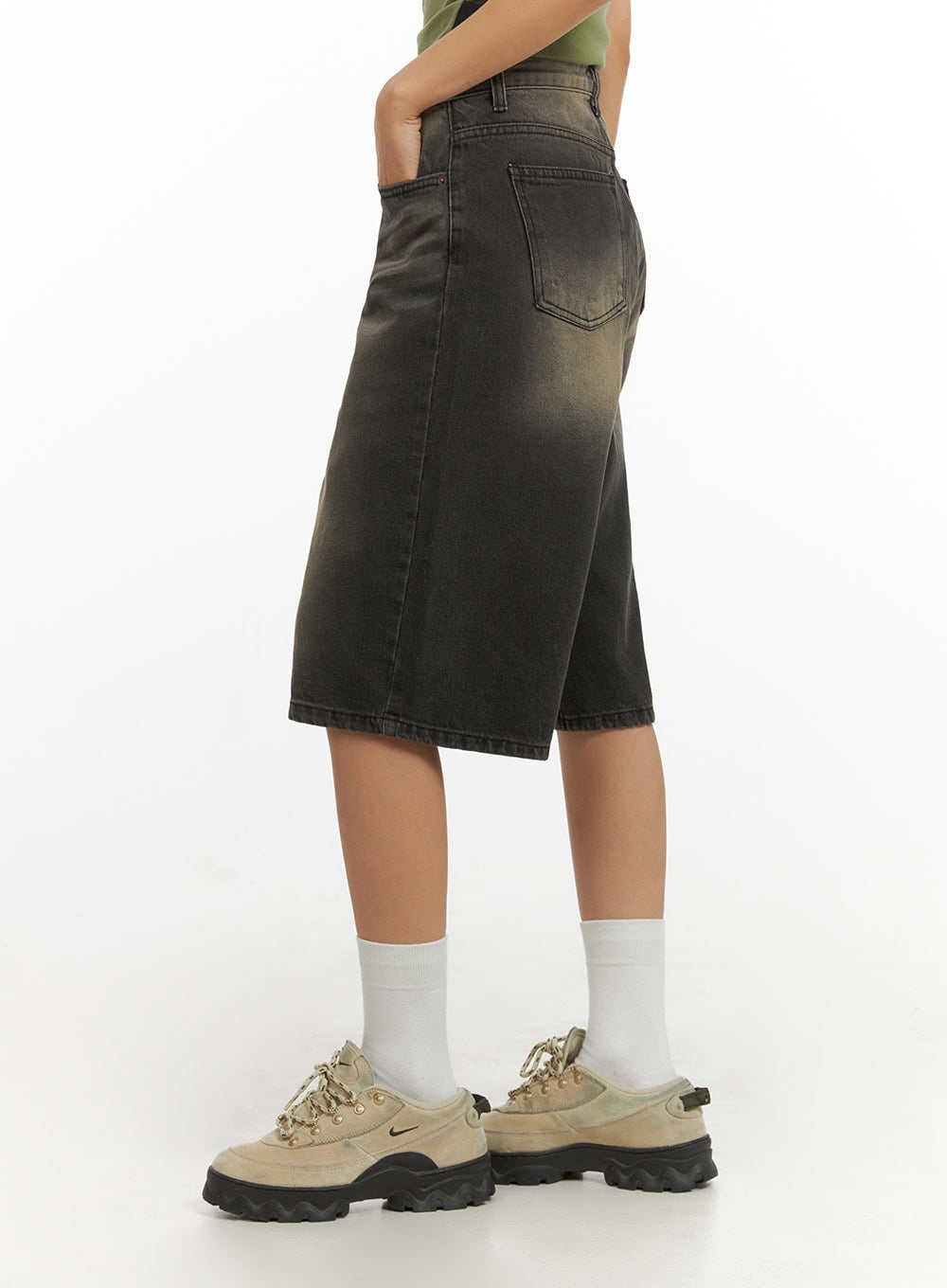 Color Washed Jorts IY422