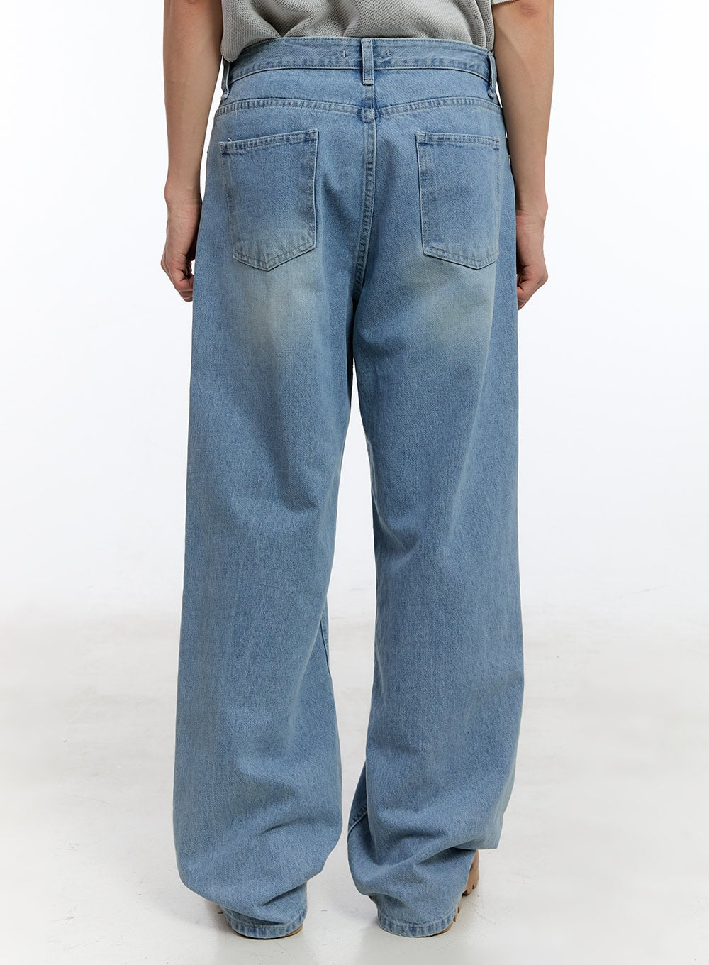 Men's Wide-Leg Jeans (Light Blue) IY530
