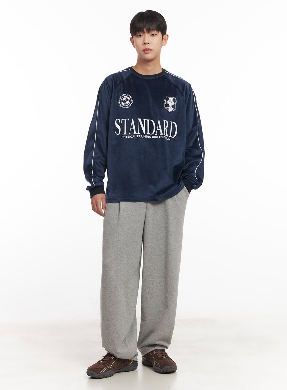 Men's Pintuck Wide-Leg Sweatpants IM528