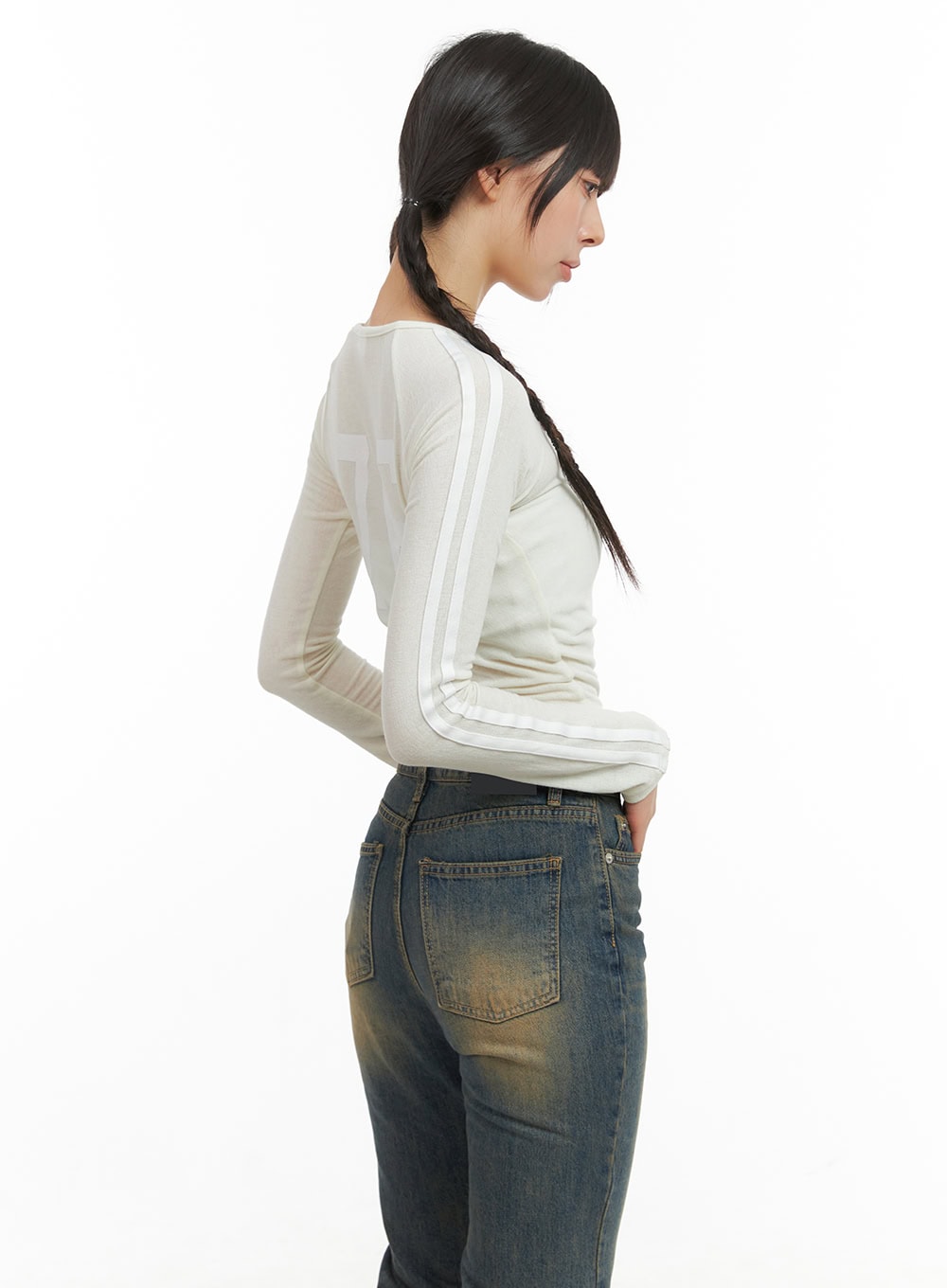 Rayon Sheer Crop Top CG419