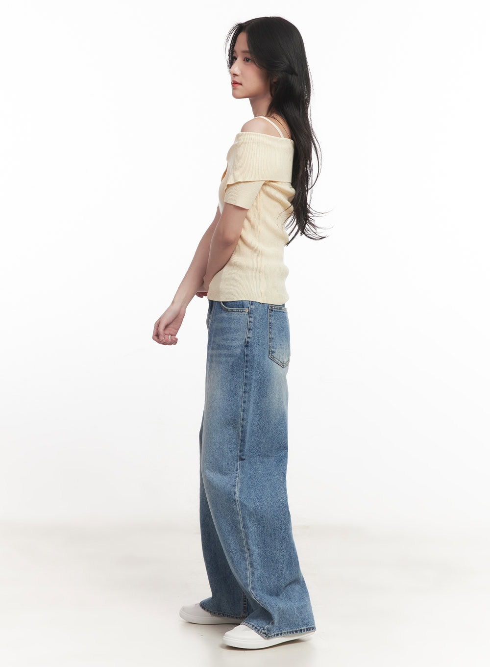 Cross Strap Off-Shoulder Top CA511