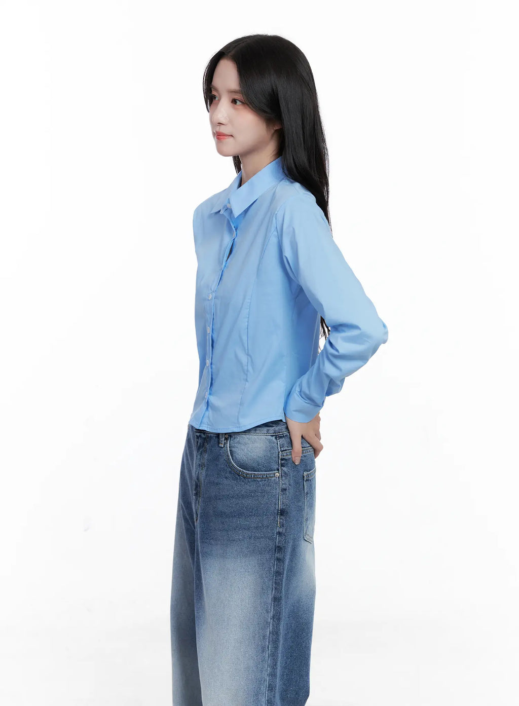 Slim Fit Button-Up Shirt CS519