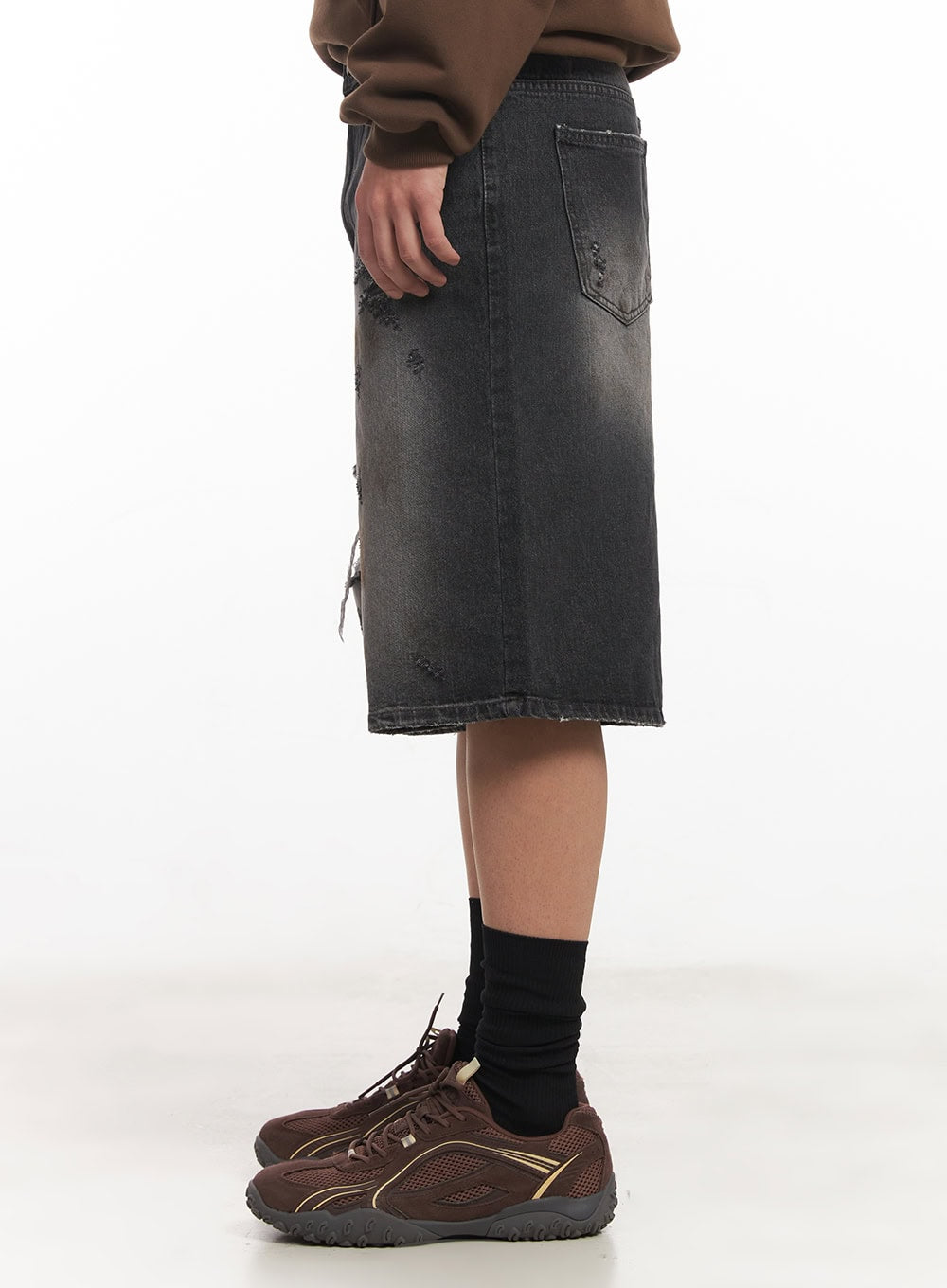 Men's Destroyed Burmuda Denim Shorts IM528