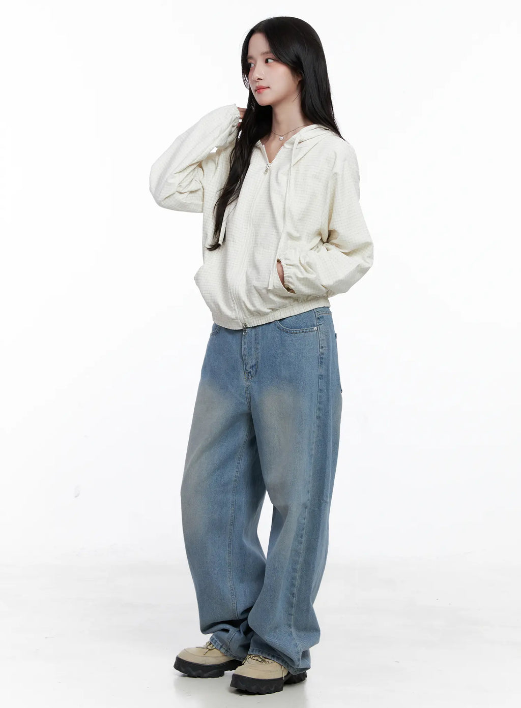 Minimalist Checkered Hoodie CS519