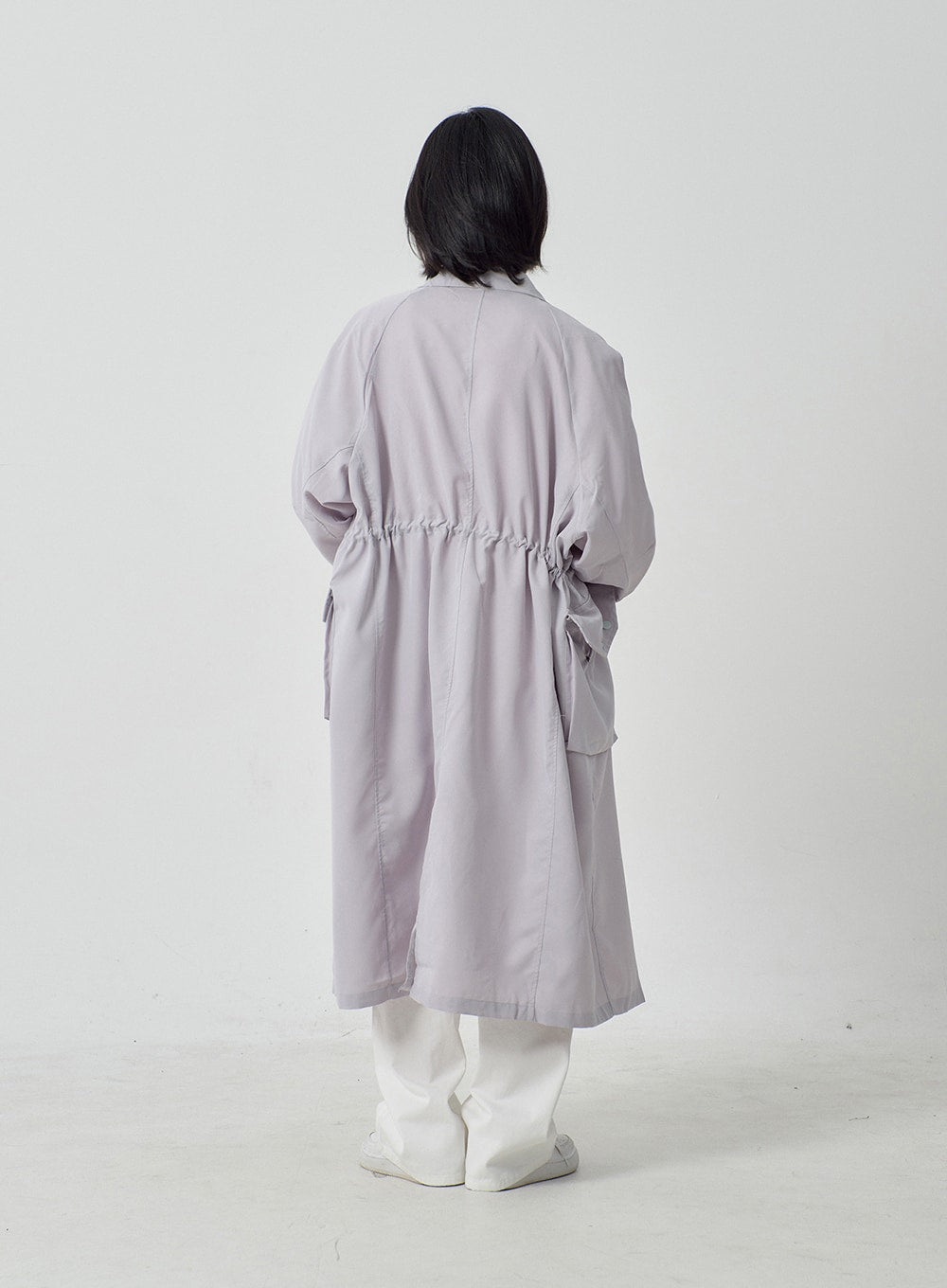 Pocket Oversized Zip-Up Coat OF301