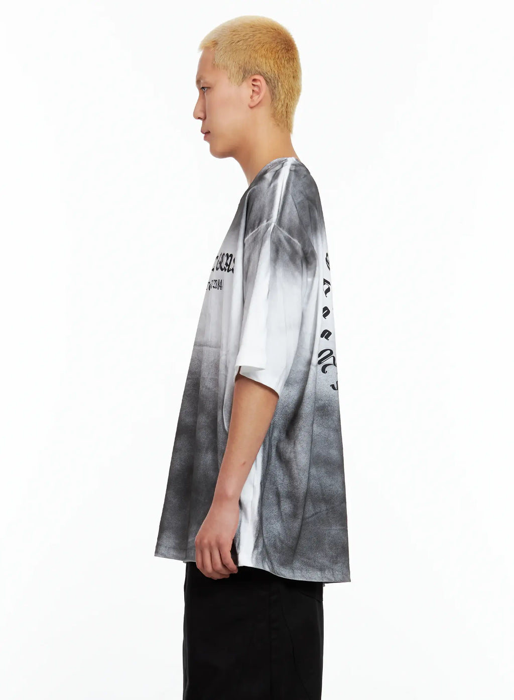 Men's Gradient Graphic Oversized Tee IL511