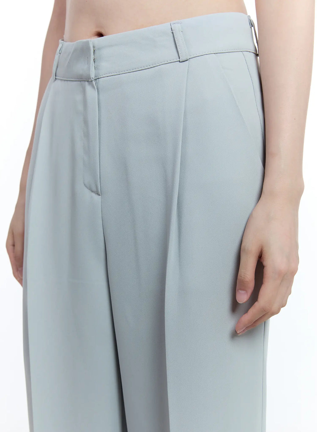 Pintuck Wide-Fit Pants CU513