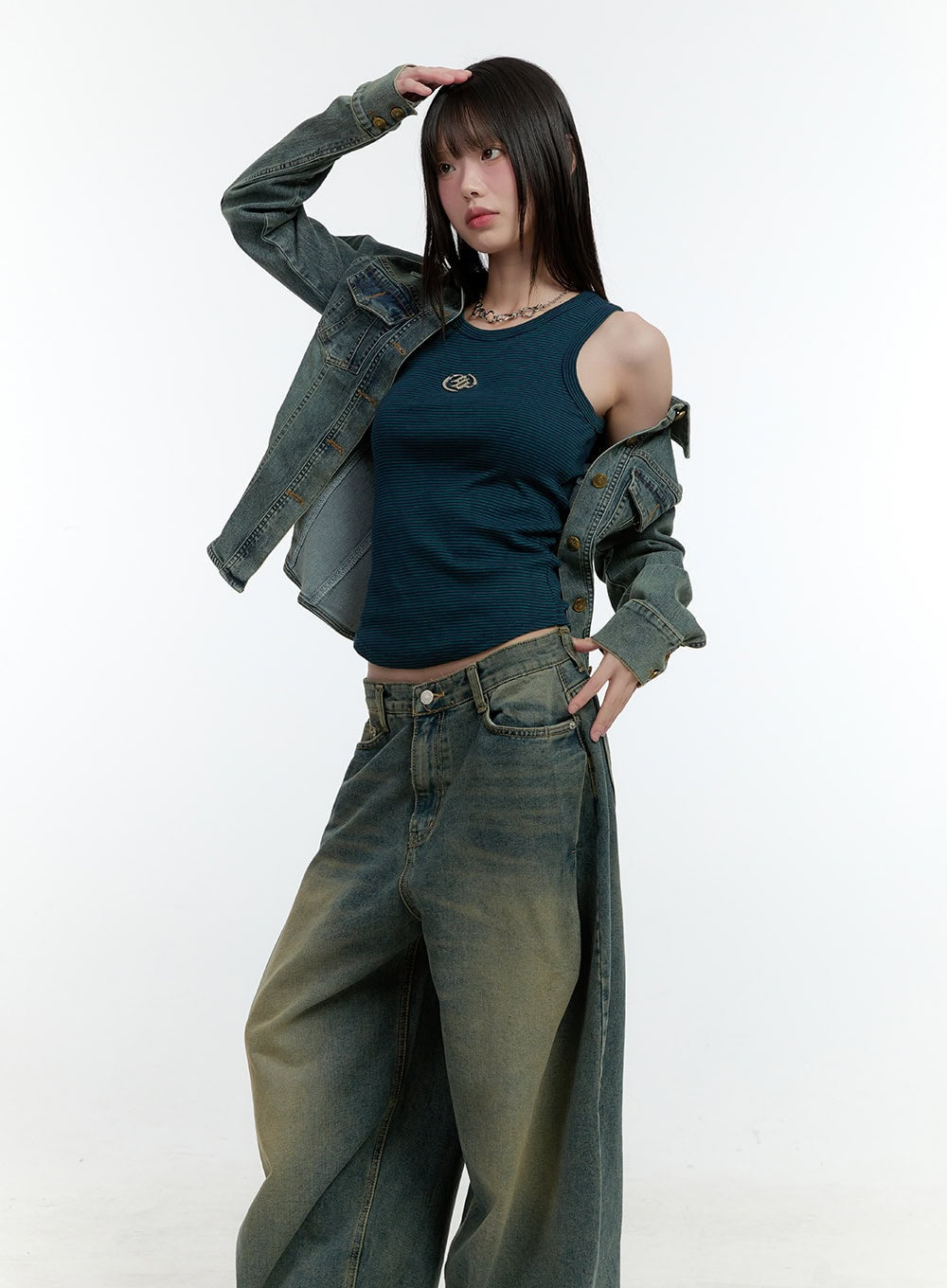 Logo Crop Tank Top CF506