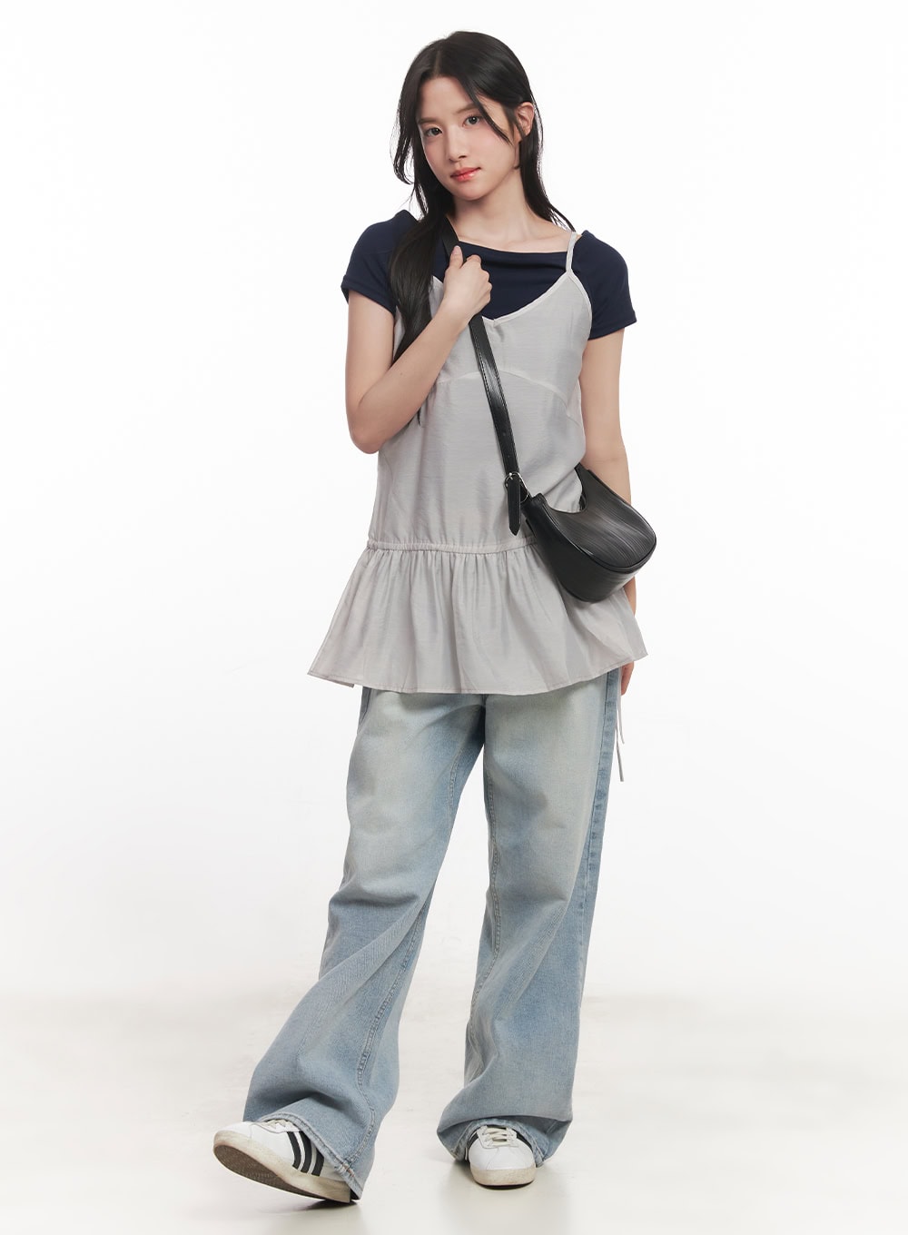 Off-Shoulder Cropped T-Shirt CA510