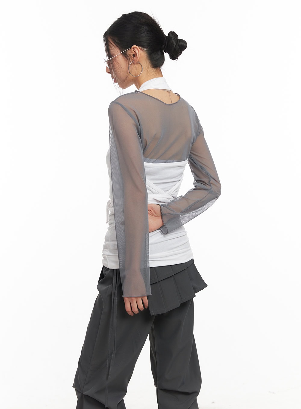 Halter-Neck Wrap Tank Top CM503