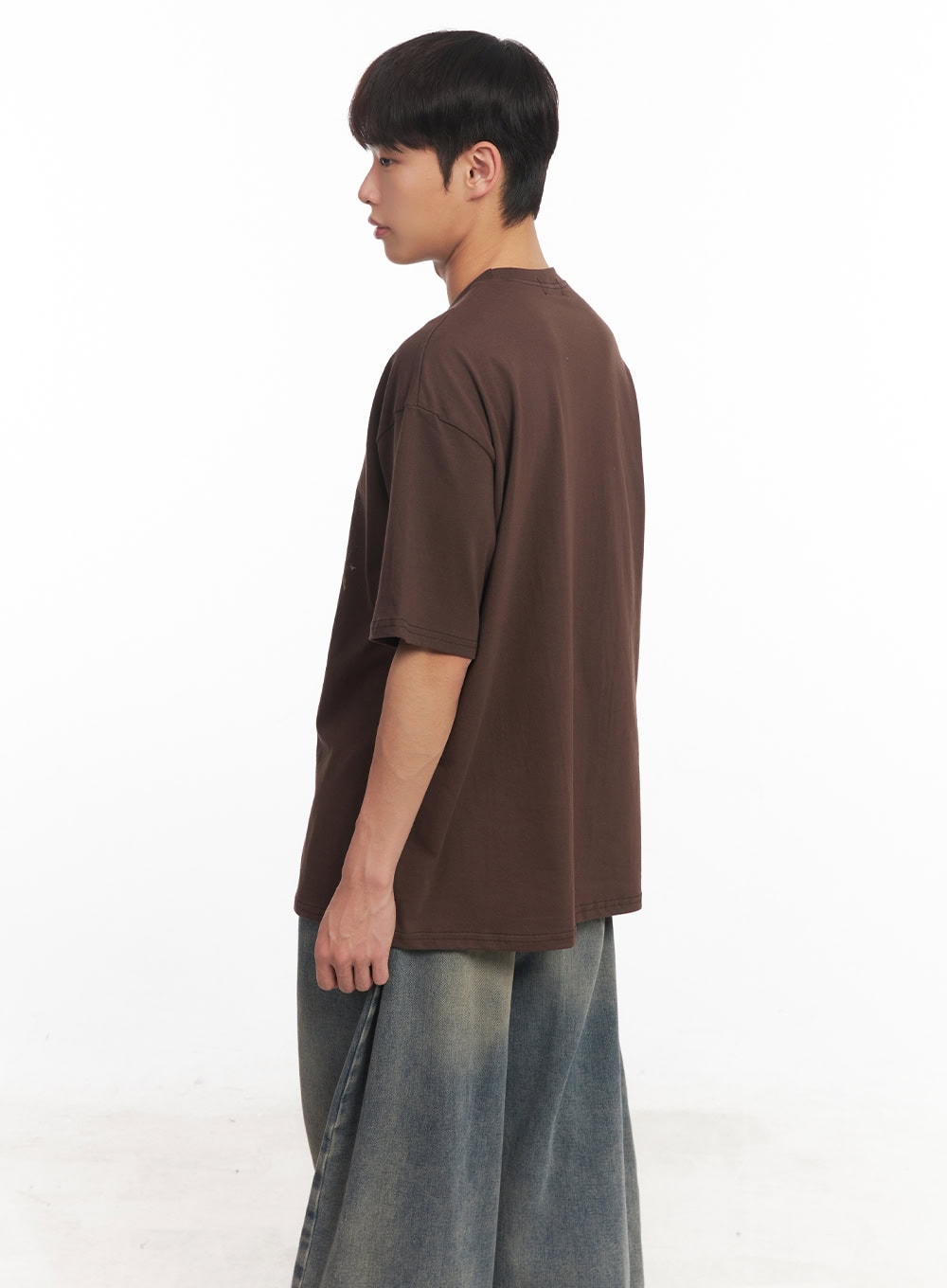 Men's Round Neck Graphic Shirt  IA521