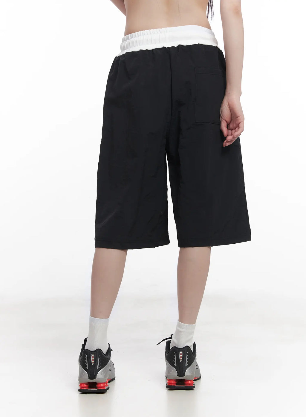 Striped Bermuda Sweat Shorts CU518