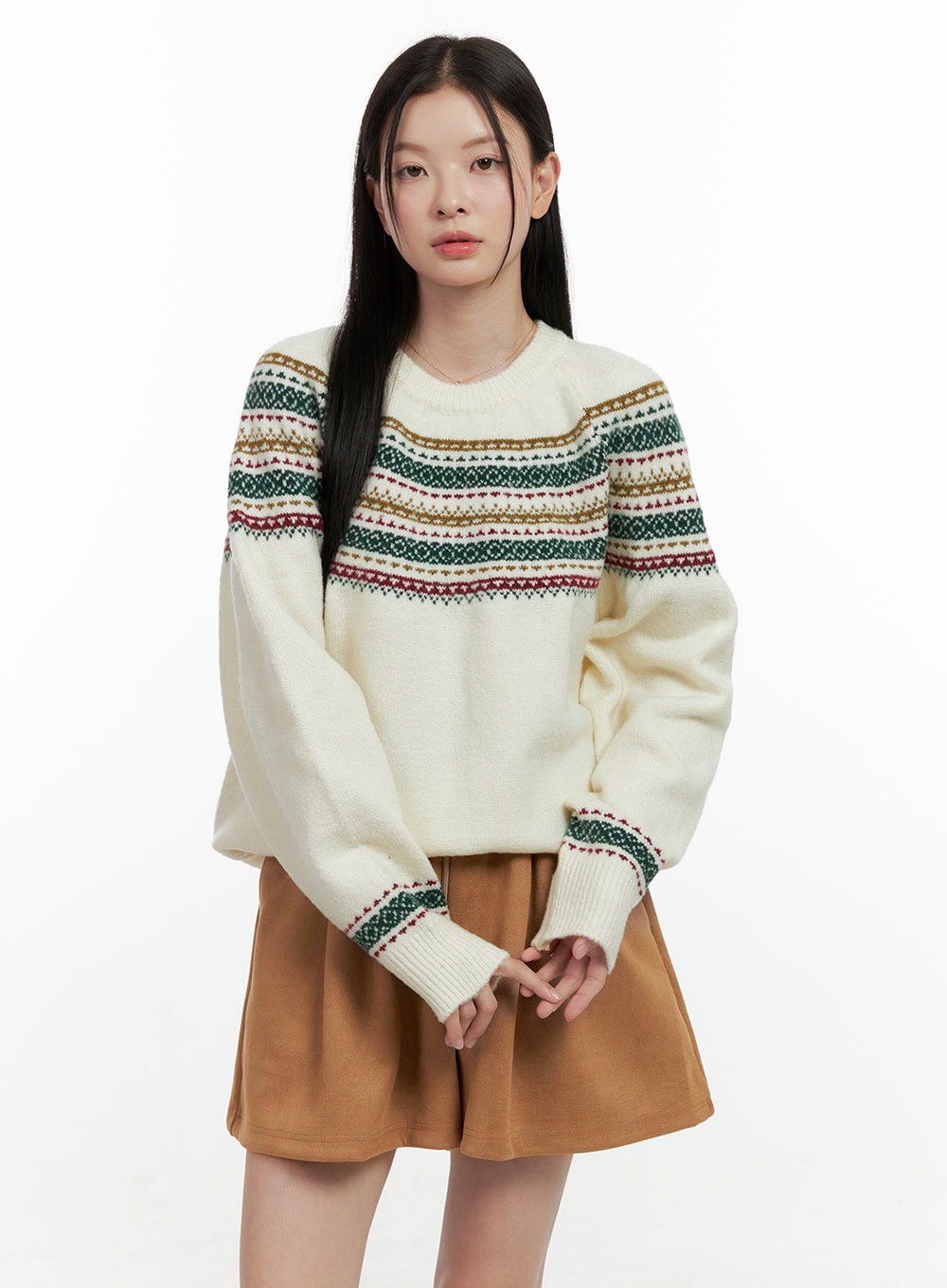 Oversized Nordic Knit Sweater ON408