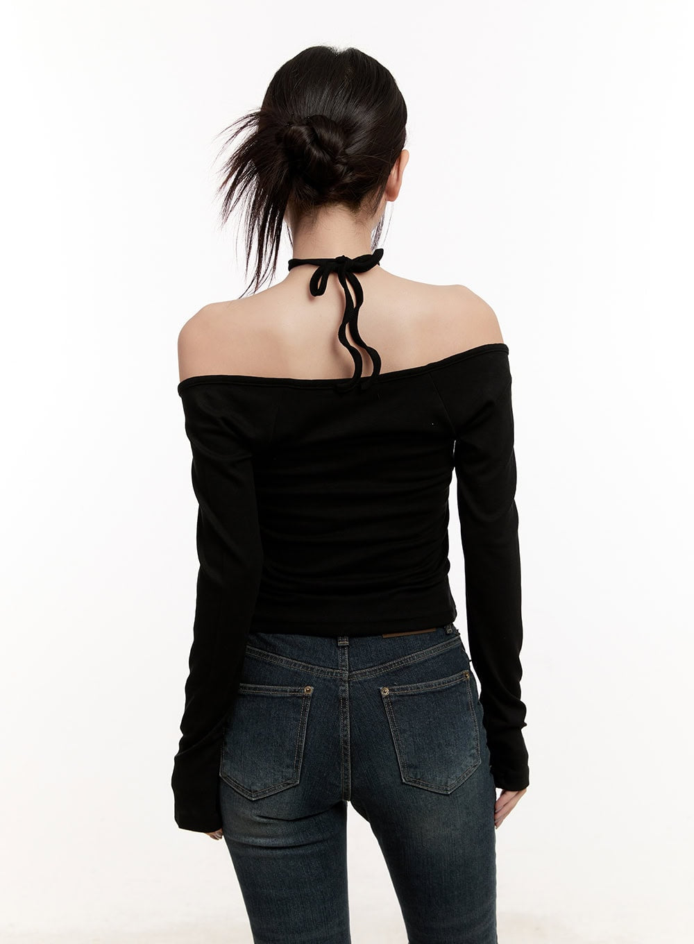 Cross-Strap Off-Shoulder Top CM507