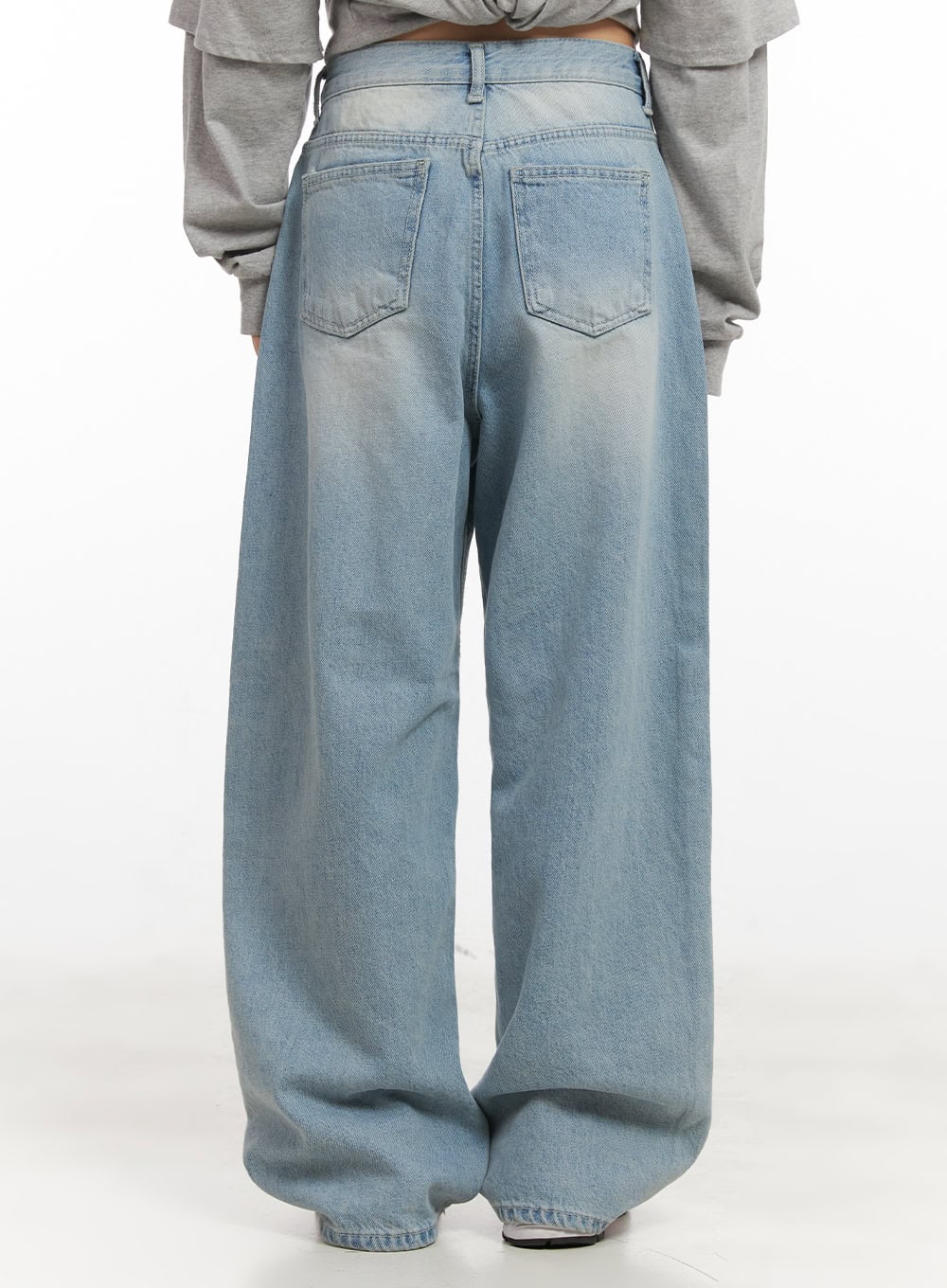 Isabelle Washed Wide-Leg Jeans CJ528