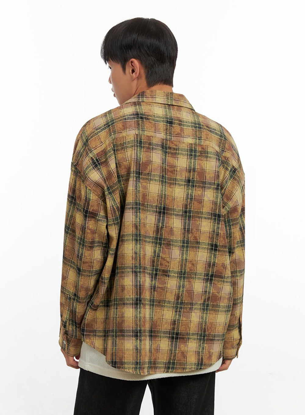 Men's Vintage Checkered Shirt IO420