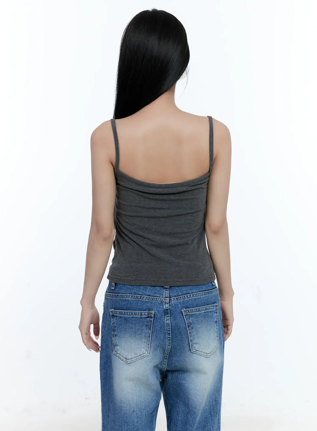 Draped Crop Tank Top CL530