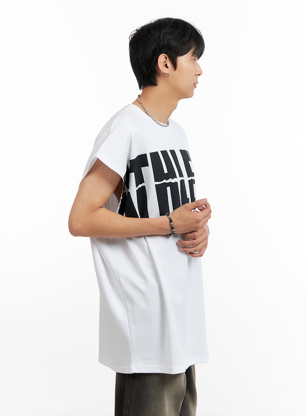 Men's Oversize Sleeveless T-Shirt IG402
