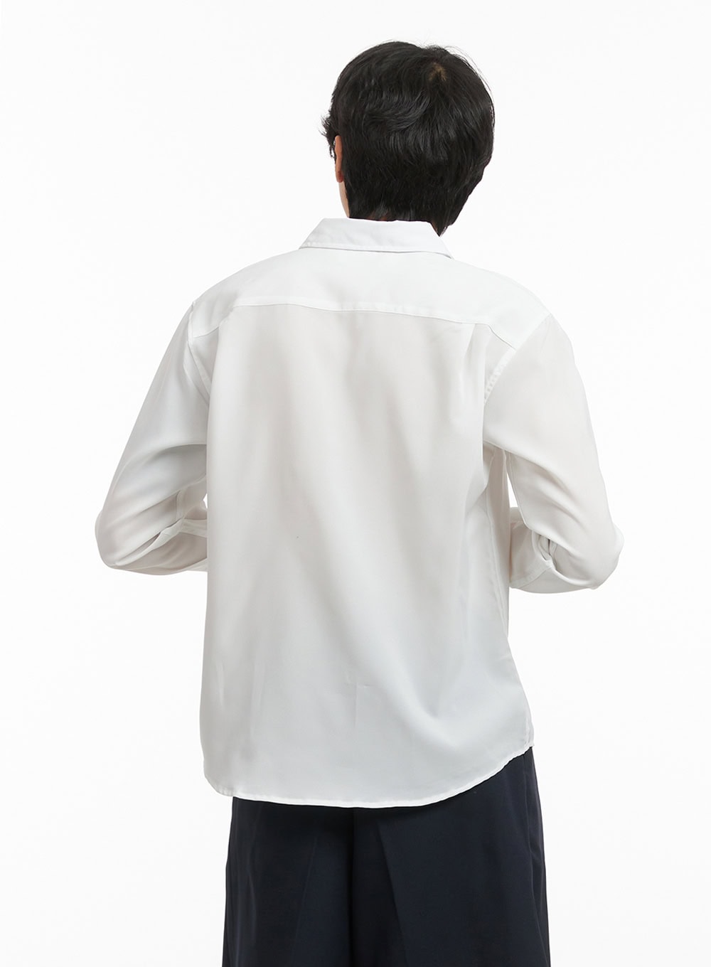 Men's Collared Long Sleeve Shirt IY416