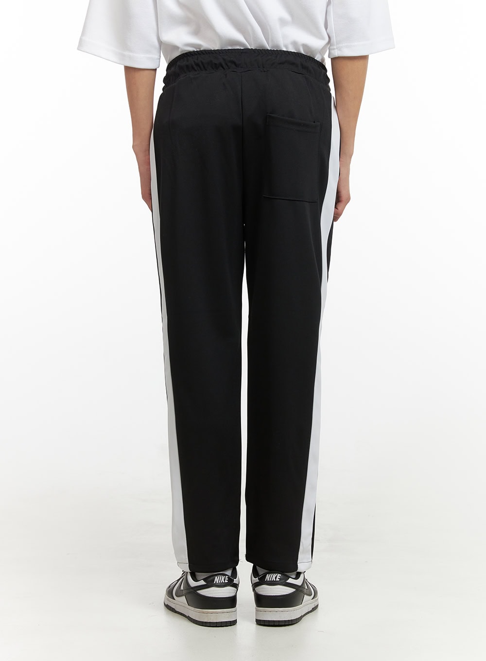 Men's Solid Contrasting Activewear Pants IU405