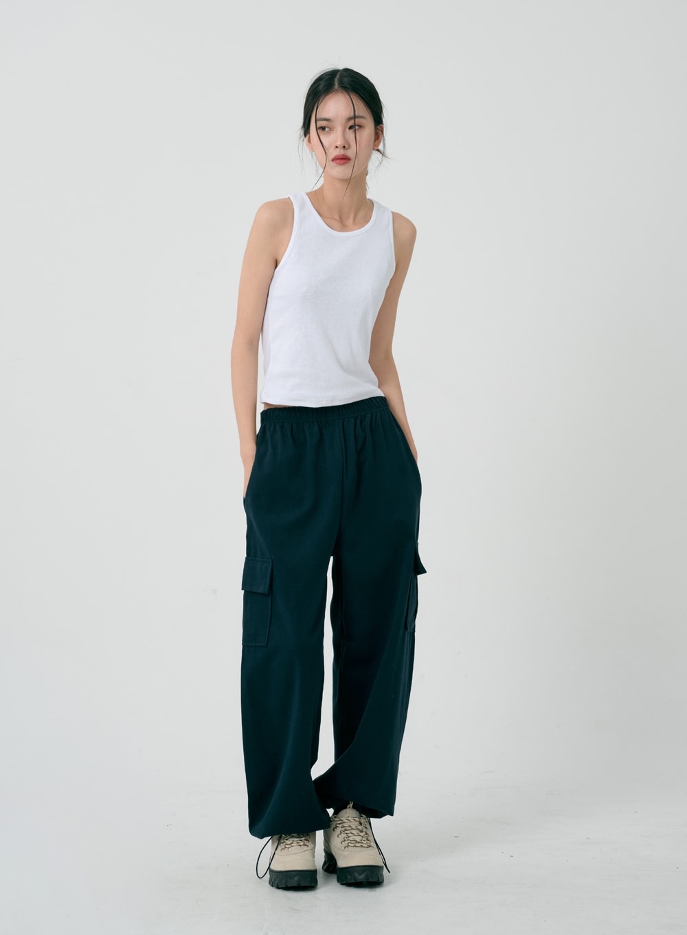 Round Neck Sleeveless Top ID08