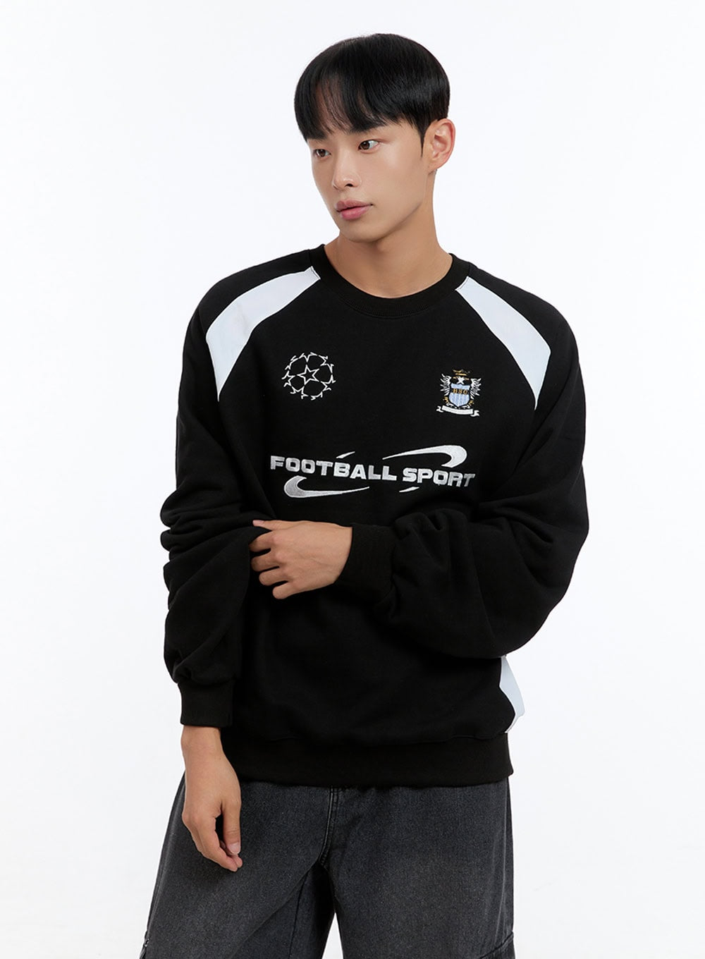 Men's Graphic Raglan Sweatshirt IS413