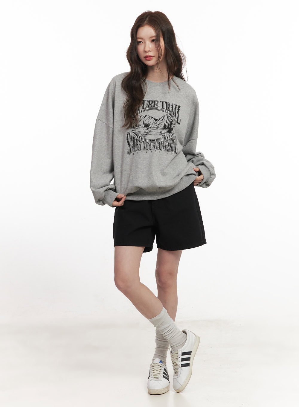 Nature Graphic Oversize Sweatshirt CA501