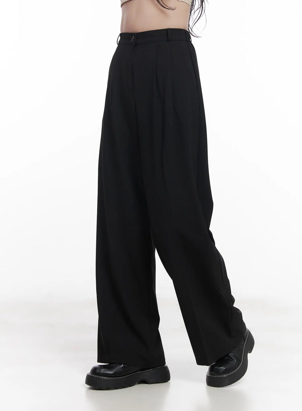 Pintuck Tailored Slacks CU523