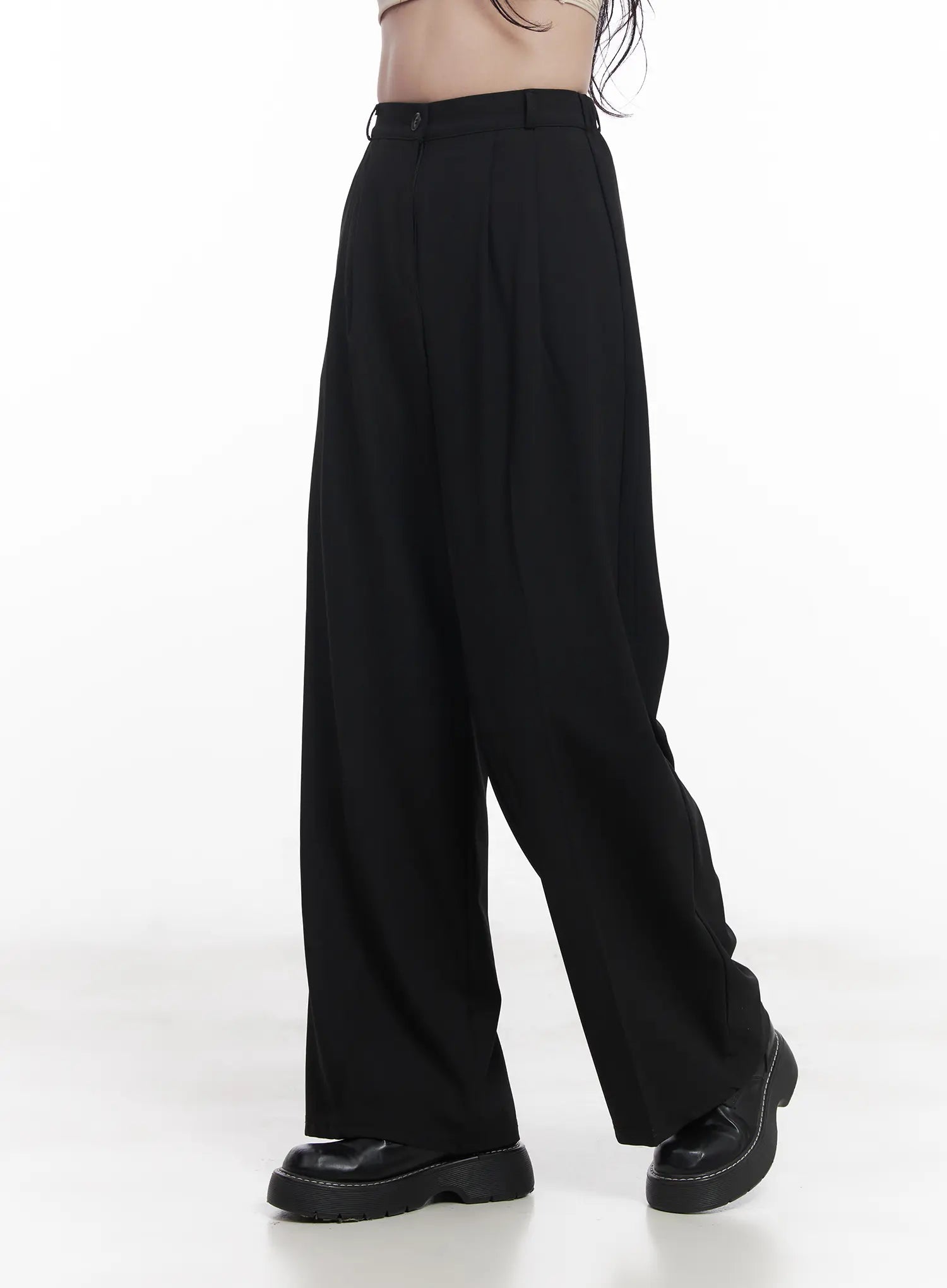 Pintuck Tailored Slacks CU523