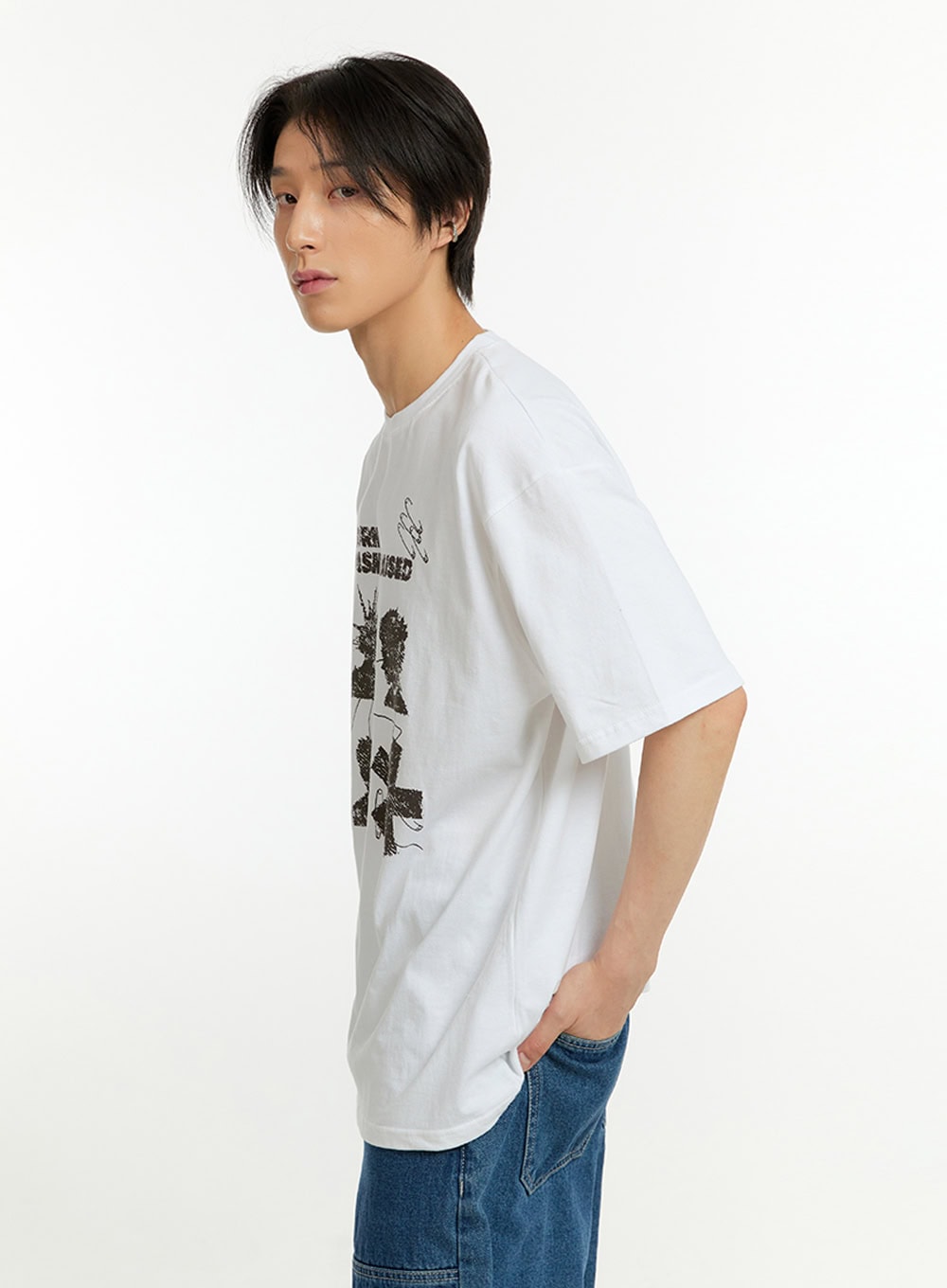 Men's Casual Graphic Cotton T-Shirt IL418