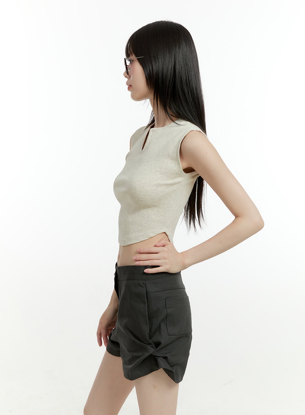 Cut Out Tank Top CG402