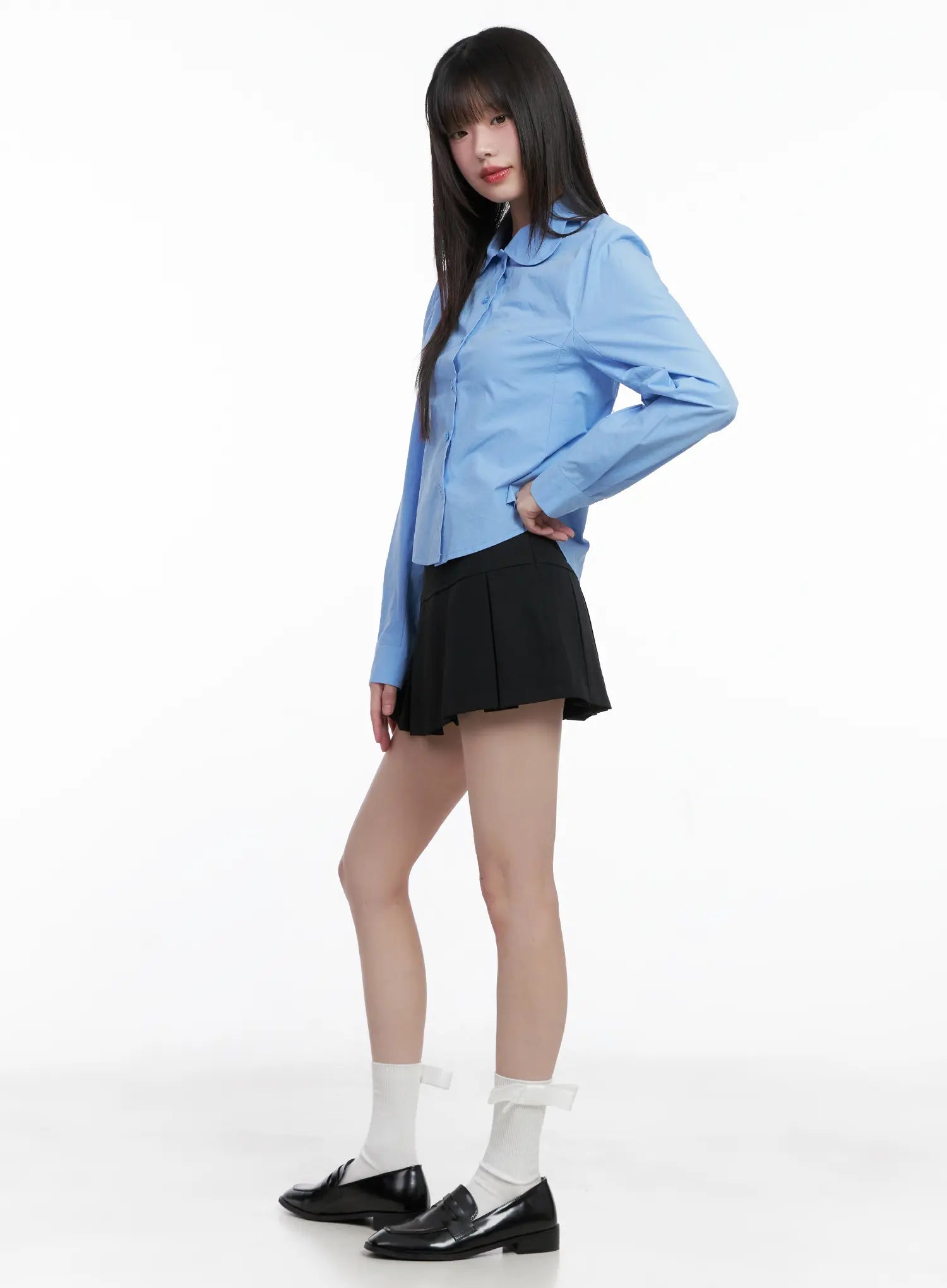 Classic Round Button-Up Shirt CG518