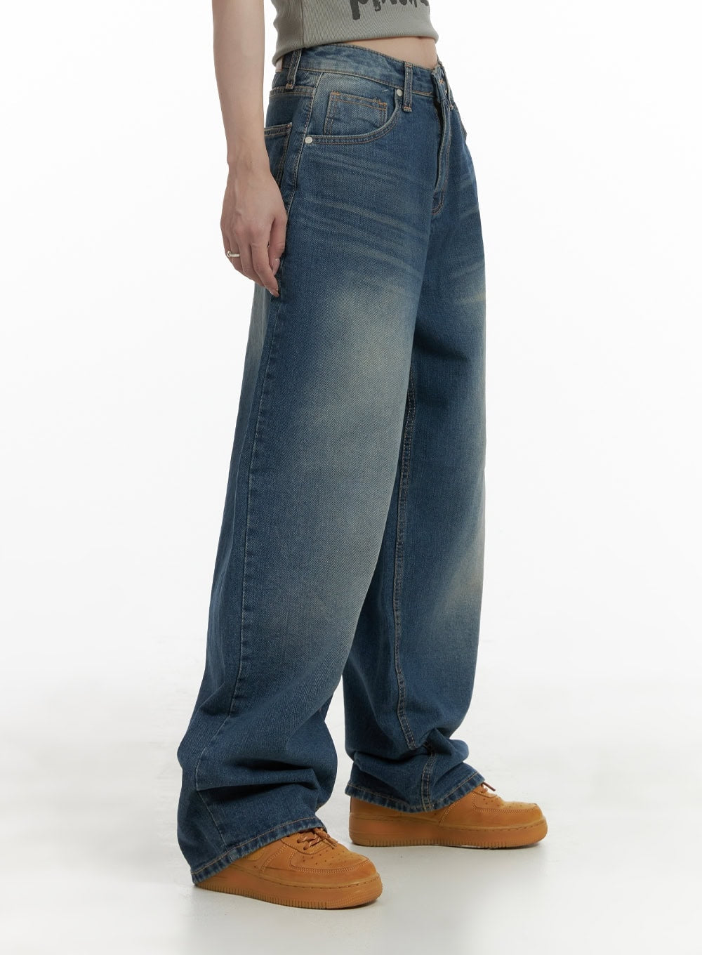 Wide Fit Baggy Jeans CA426