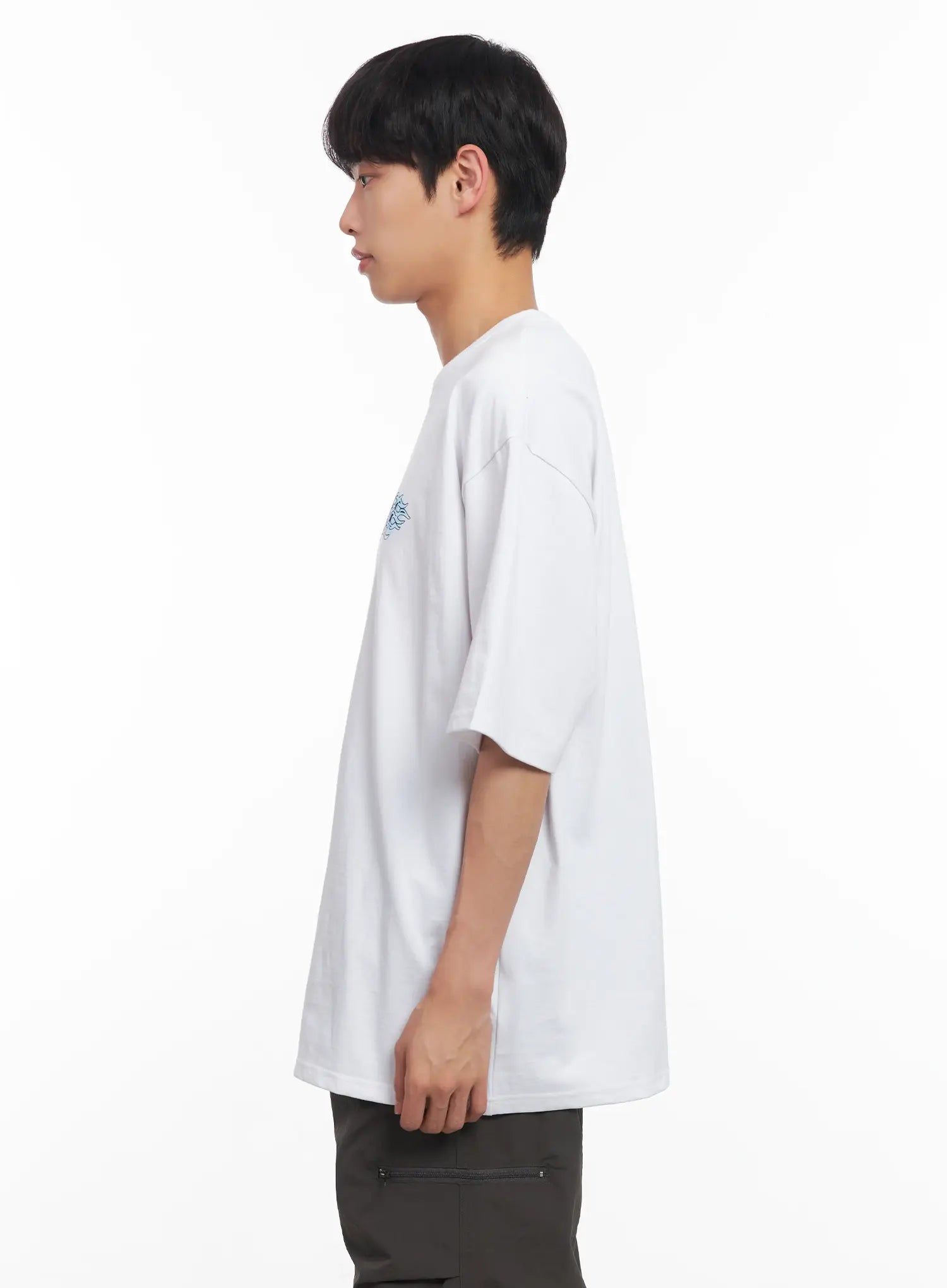 Men's Round Neck Graphic Tee IU518
