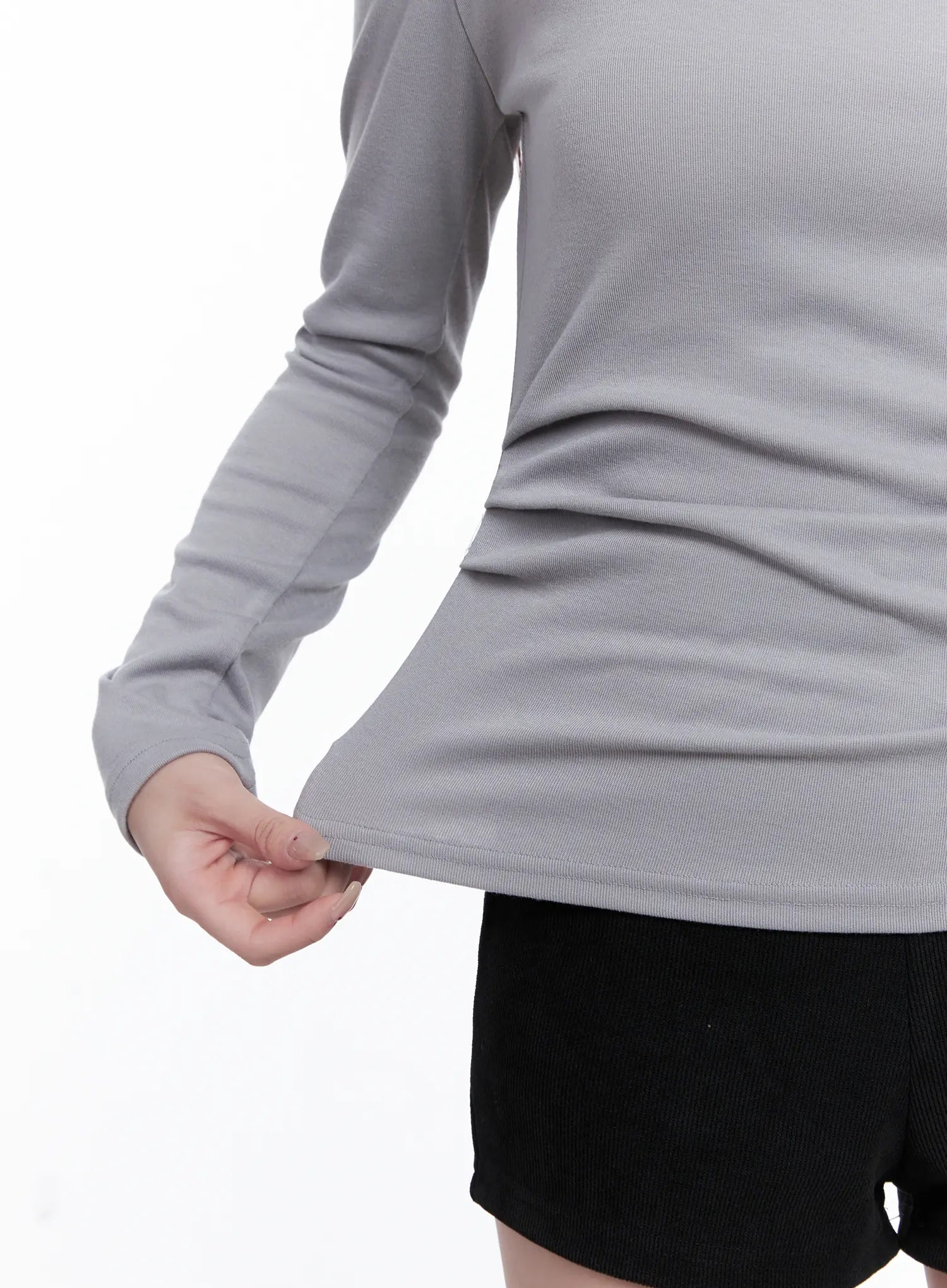 Cut-Out Shoulder Turtleneck Top CG529