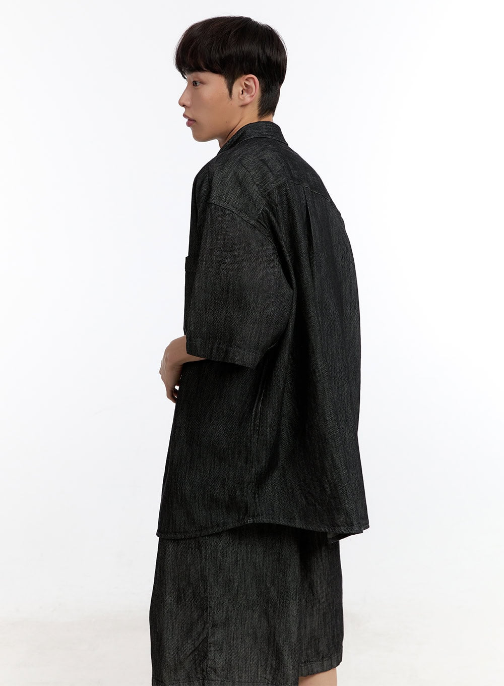 Men's Collared Oversized Shirt IA507