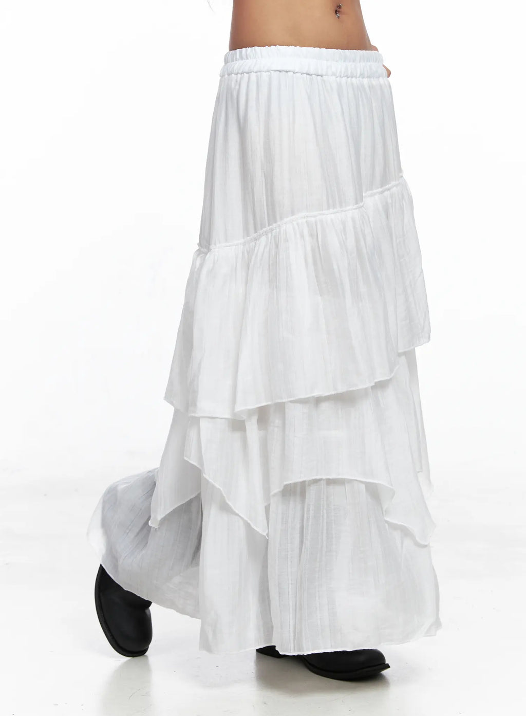 Bohemian Tiered Flowy Maxi Skirt CO510