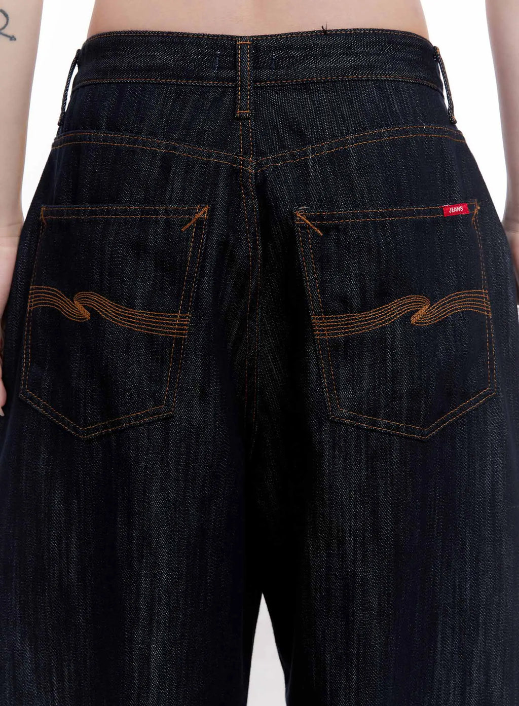 Haewon Dark Washed Baggy Jeans CS530